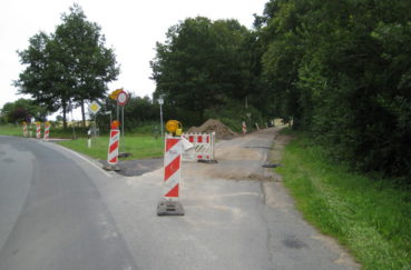 Asphaltierung Des Unteren Teils Des Bierwegs