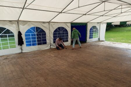 Abbau das Tanzbodens