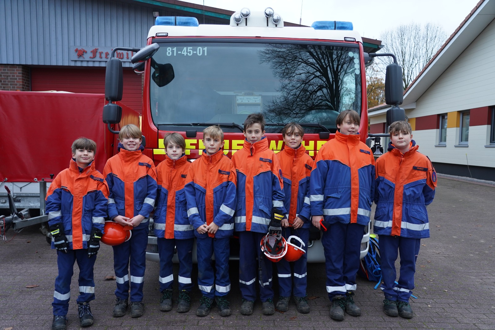 Mitglieder der Klempauer Jugendfeuerwehr